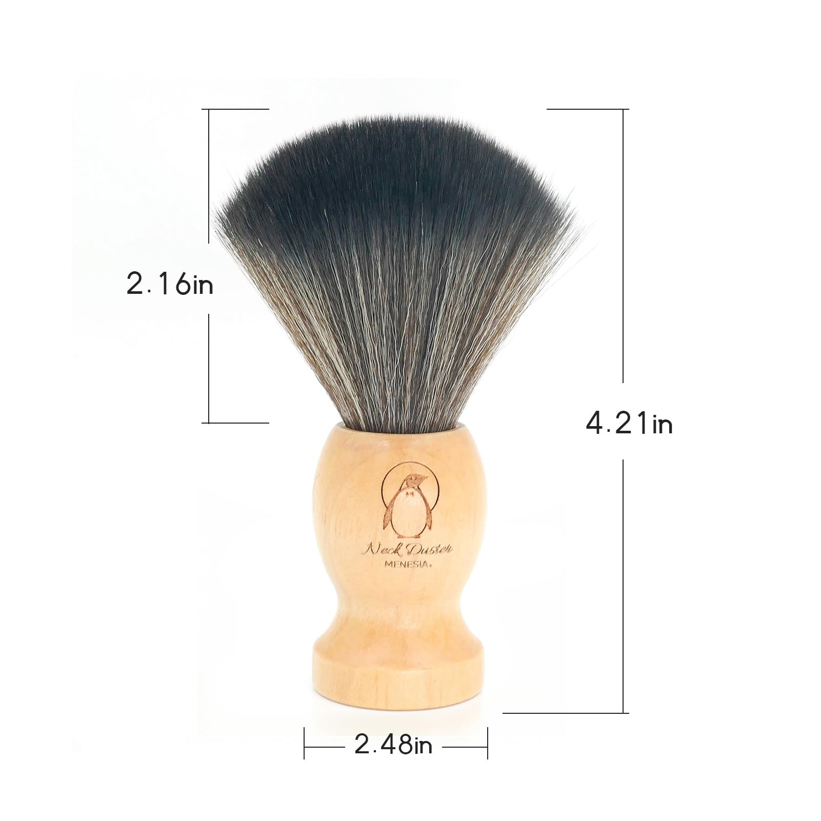 Menesia Small Barber Neck Duster Brush for Hair Cutting