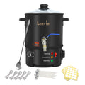Leerie 10Lbs Wax Melter for Candle Making - L5 Candle Wax Melting Pot with Heating Core Brass Spout & Temp Control for DIY Home Business Candle Maker for Candle Making Supplies (L5-US-110V)