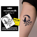 INKARTLINK Semi Permanent Tattoos, Realistic Cat Tattoos, Temporary Tattoos, Adult Art Designs, Party Favors, Waterproof, No Adhesive, No Reflective, Lasts 1-2 Weeks (Miss Cat)