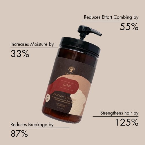 As I Am Coconut Cowash Cleansing Conditioner - 32 ounce - Gentle Daily Cleanser for Hair and Scalp - Adds and Preserves Moisture