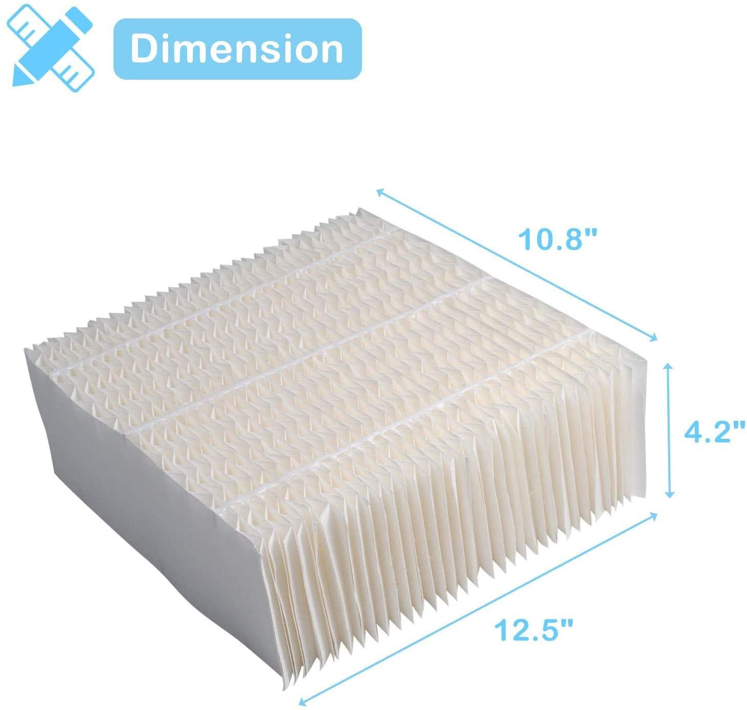 Poweka 1043 Humidifier Wick Filters Replacement Compatible with AIRCARE 1043 Super Wick Filter, Compatible with Essick Air AIRCARE Bemis EP9500, EP9700, EP9800, Spacesaver 800 8000 Series Humidifiers