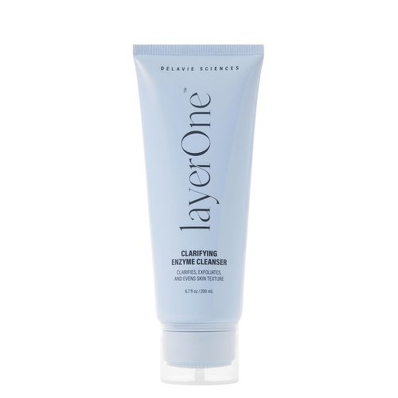 layerOne Clarifying Enzyme Cleanser, Gentle Daily Facial Exfoliant, Pore-Cleansing Formula, 3.38 fl oz
