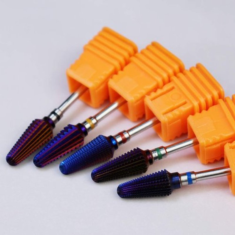 C & I Tapered Tornado & Texas Tornado Nail Drill Bit for Nail Drill Machine, Purple Coated (Tapered Tornado, XC)