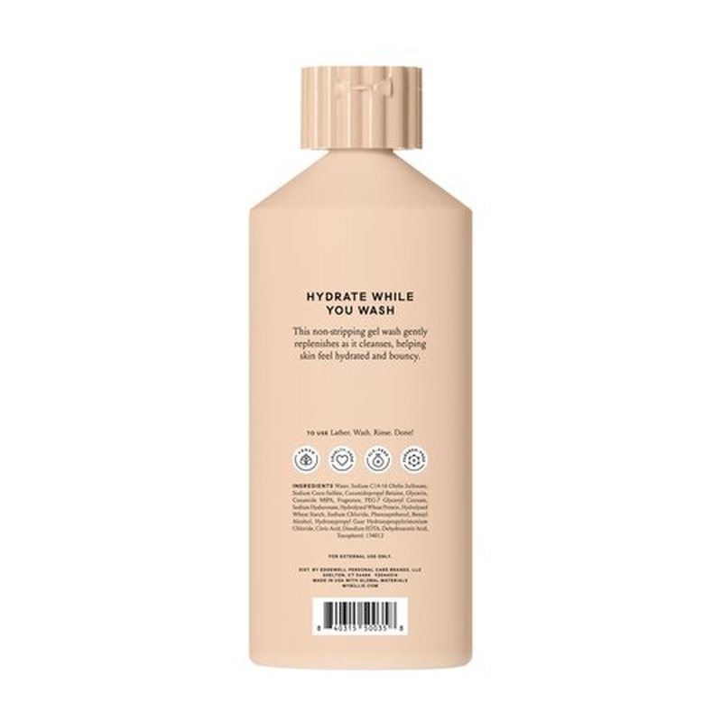Billie Bounce, Hydrating Body Wash, Hyaluronic Acid + Peptides, Hydrating & Replenishing, 18Fl Oz