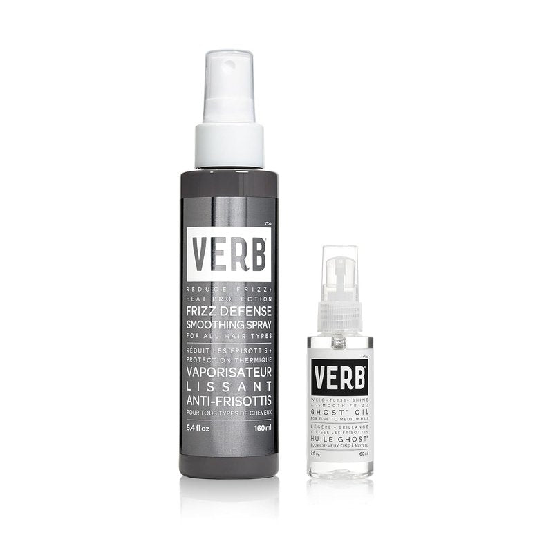 VERB Frizz Defense Smoothing Spray - Anti-Frizz Shield & Heat Protection for Sleek Styles - 8 oz