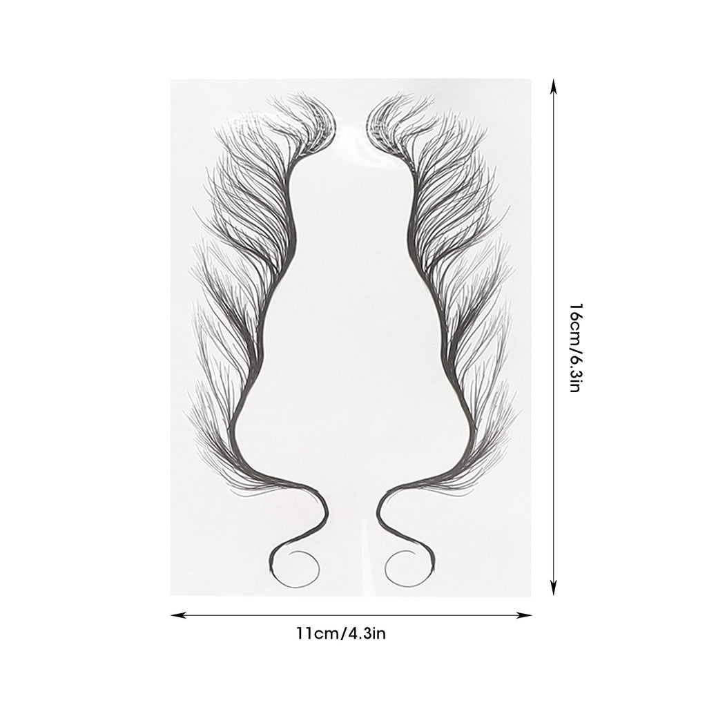 Hair Edges Stickers 5 Sheets Baby Hair Edges Hair Temporary Stickers DIY Hairstyling Hair Stickers Fake Hairline Sticker for Women Girls