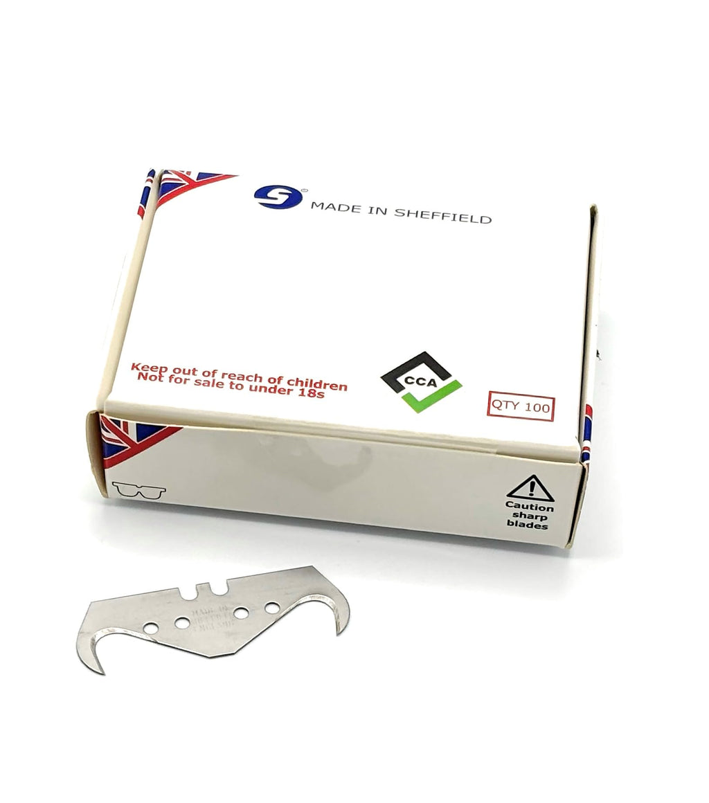 CCA Super Big Hook Trimming Blades x 100 for Roofing and flooring