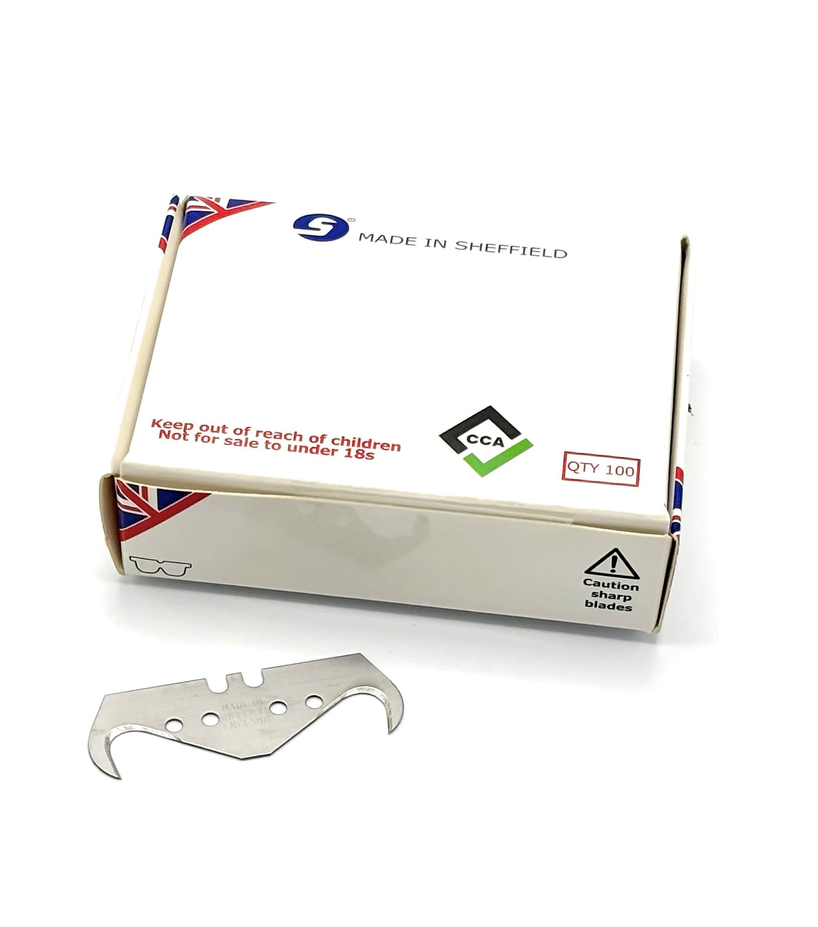 CCA Super Big Hook Trimming Blades x 100 for Roofing and flooring