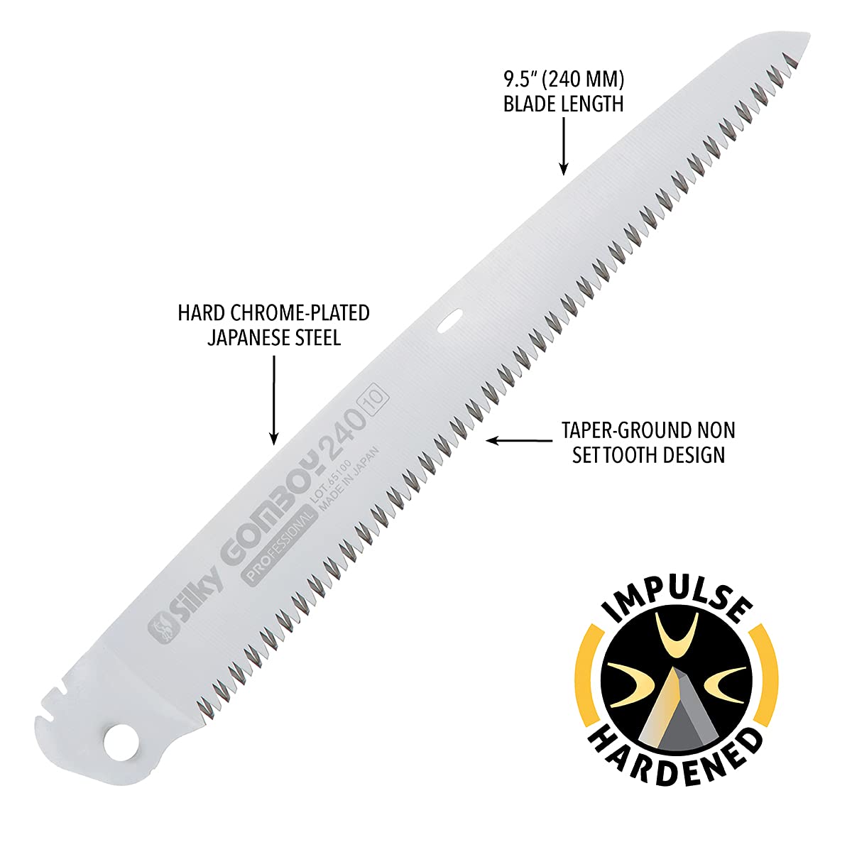Silky Replacement Blade Only GomBoy 240mm Medium Teeth (122-24)