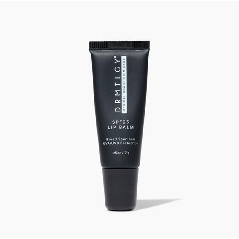 DRMTLGY SPF 25 Lip Balm - Hydrating Avocado & Shea Butter Protection - Non-Sticky Smooth Finish - .25 oz