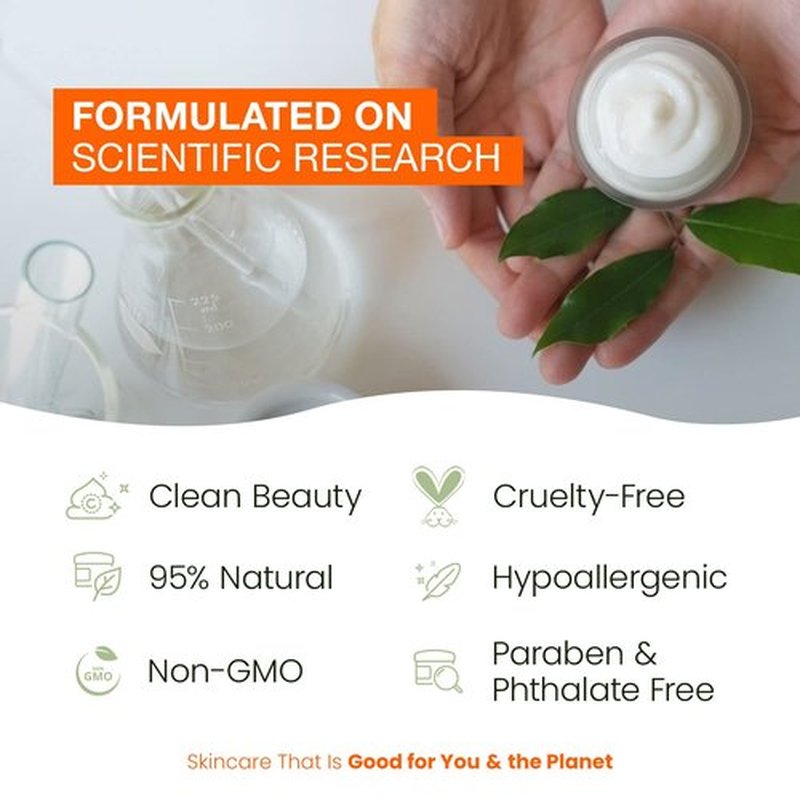 Natural Chemist Vitamin C & Collagen Daily Face Moisturizer - Firming, Reduces Fine Lines & Wrinkles, Brightening, Dermatologist Tested, Cruelty Free Korean Skin Care For All Skin Types - 1.69 fl. oz