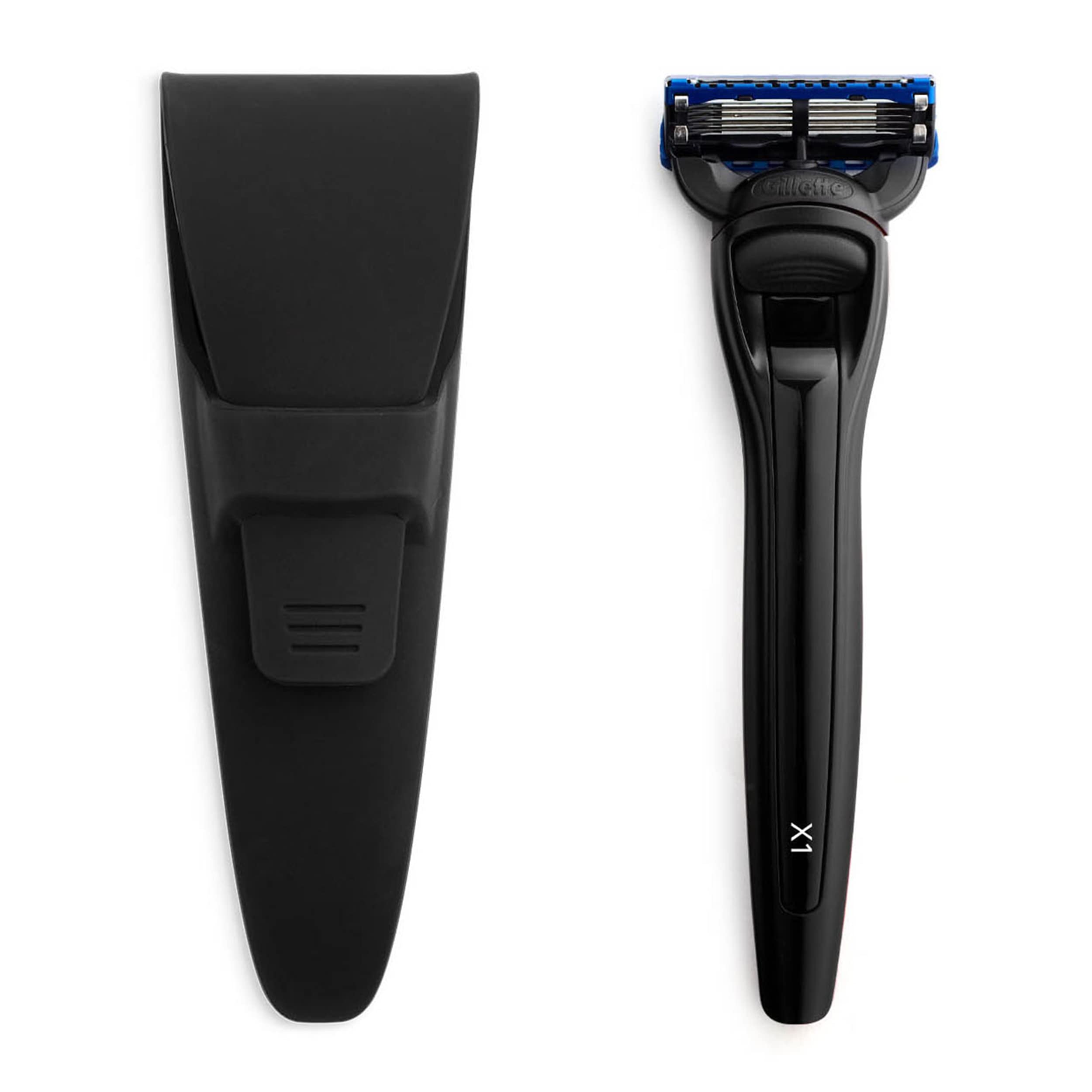 Bolin Webb Razor in British Racing Green and Stand. Fitted with Gillette Mach3 Blade Cartridge. Luxury Razors for Men - Giftable R1 Style.