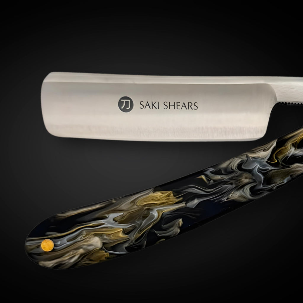 Shaving Straight Edge Razor from Saki Shears (Brown)