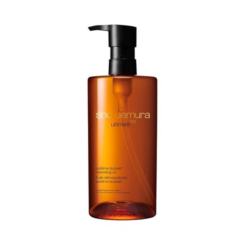 Shu Uemura Ultime8 Sublime Tsubaki Cleansing Oil - Gentle Makeup Remover & Facial Cleanser for All Skin Types | Nourishing 8 Botanical Oils