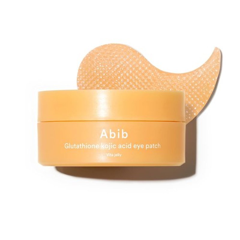 Abib Glutathione Kojic Acid Eye Patches - Brighten Dark Circles & Spots | 60 Count Korean Skin Care