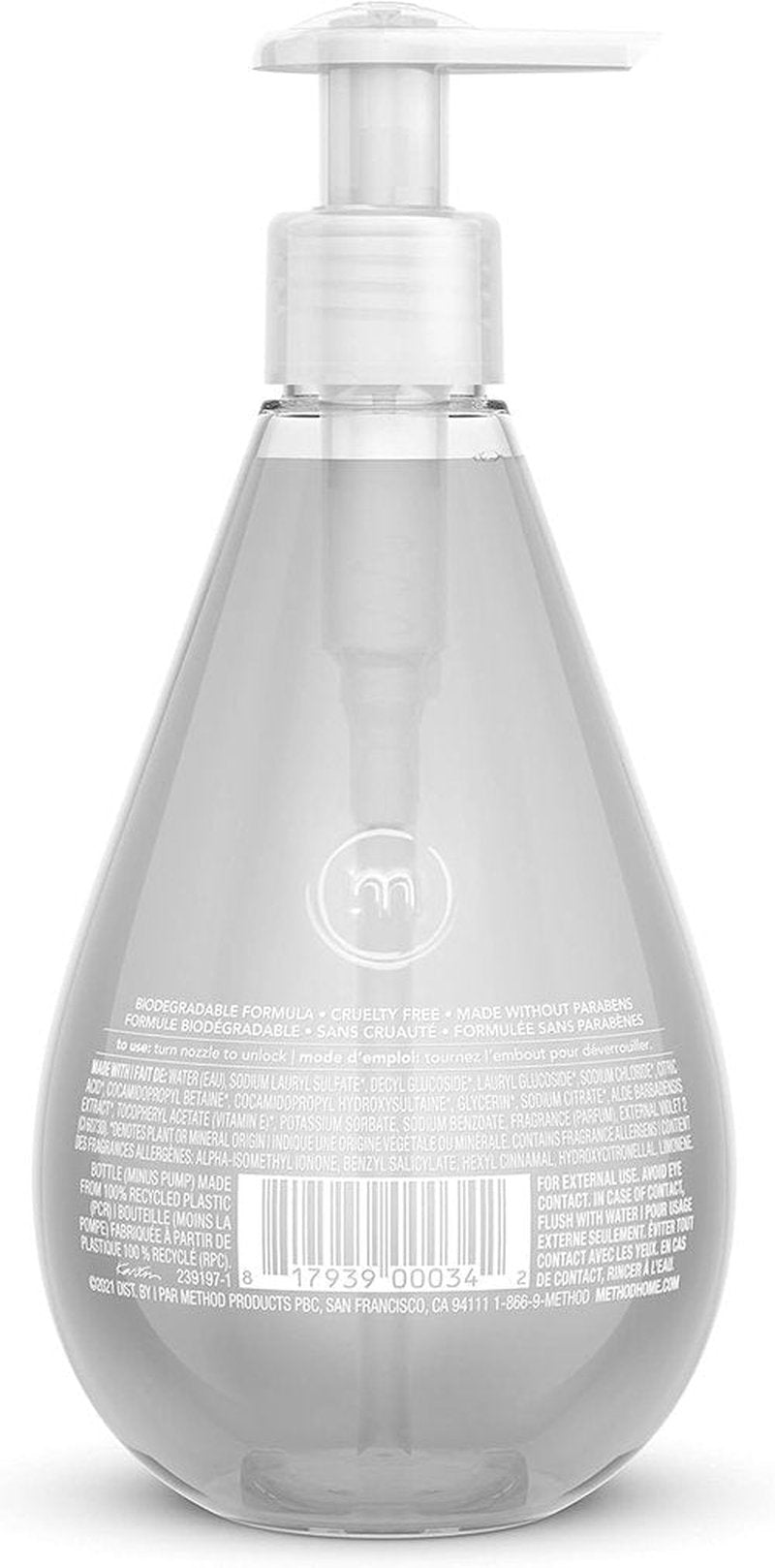 Method Gel Hand Soap - Sweet Water Scent | 12 Fl Oz (Pack of 3) - Gentle & Moisturizing Formula