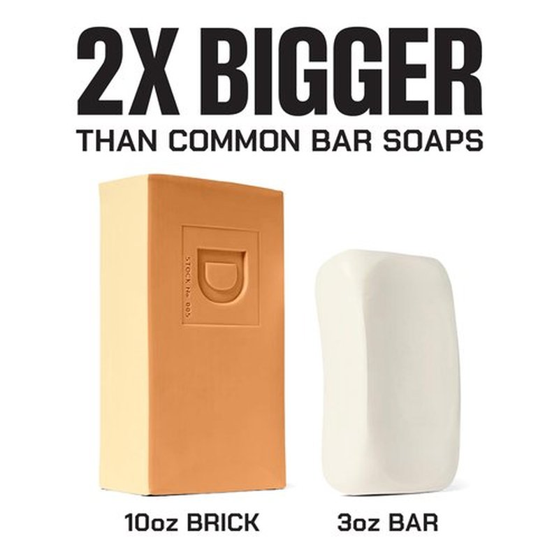 Duke Cannon Supply Co. Pumpkin Spice Latte Bar Soap 3-Pack – Limited Edition 10 oz Big Brick, Masculine Fall Scent, Exfoliating Body Soap for Men