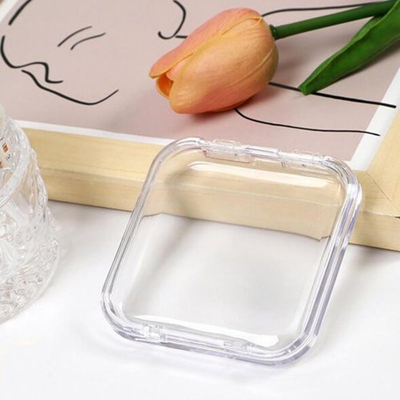 Snadulor 10 Pcs Transparent Press On Nail Storage Box,Fake Nail Display Storage Box for False Nails Home Nail Salon Supplies