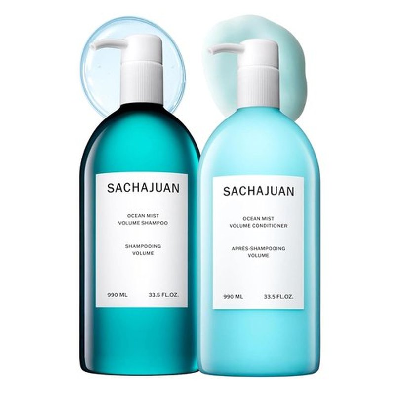 SACHAJUAN Ocean Mist Volume Shampoo and Conditioner Set - Lightweight Hydration with Ocean Silk Technology & Vegetable Proteins