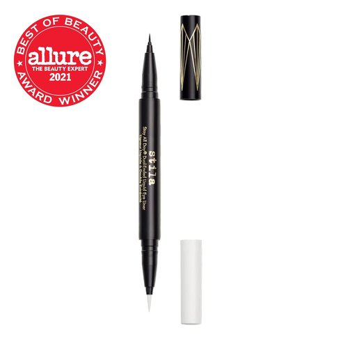 Stila Stay All Day® Dual-Ended Liquid Eye Liner - Long-Lasting, Waterproof Formula | Black & Brown Shades