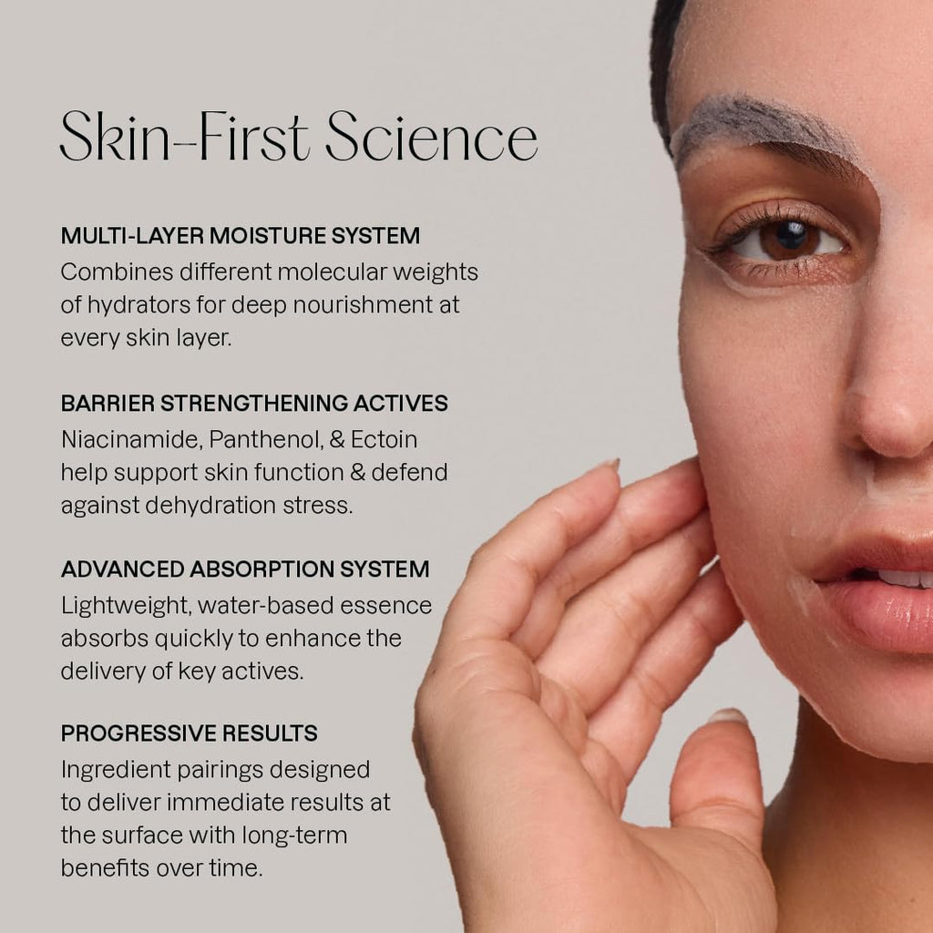 Karuna Hyaluronic Acid Pro Face Mask 4-Pack - K-Beauty Hydrating Sheet Masks with 15% Multi-Hyaluronic Acid, Ectoin, 5% Niacinamide & Panthenol - Biodegradable Japanese Cotton Treatment