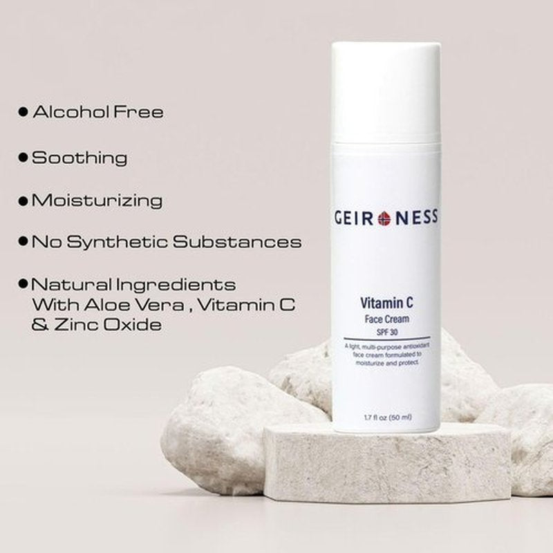 Geir Ness Vitamin C Day Cream - SPF 30 - Anti Aging Day Time Moisturizer Cream
