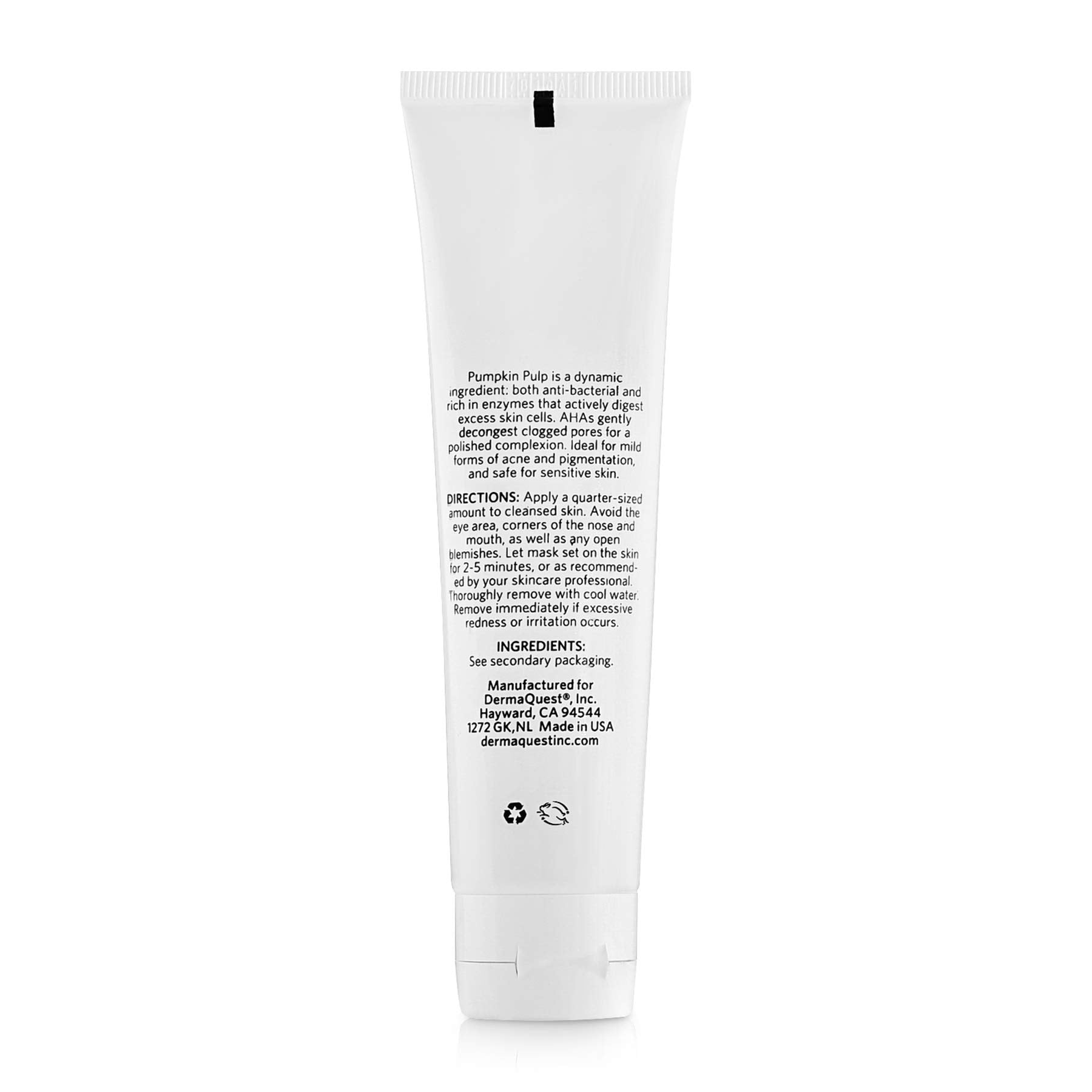 DermaQuest Advanced Therapy Mini Pumpkin Face Mask - Rejuvenating and Brightening Acne Face Mask - Blackhead Face Mask for Women & Men - All Skin Types (2oz)