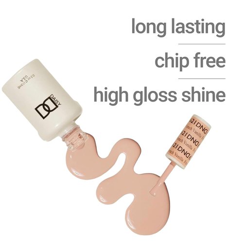 DND Gel Polish Set - Yellow Collection | UV/LED Gel & Air Dry Nail Lacquer Duo, 0.5 Fl Oz Each