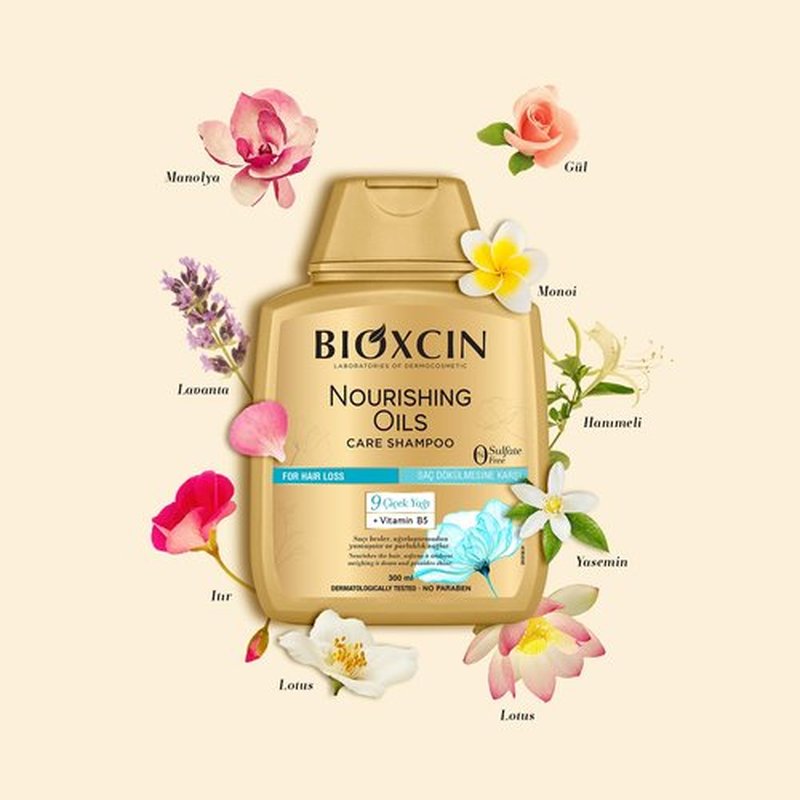 BIOXCIN Nourishing Oils Moisturizing Hair Shampoo For Dry Damaged Hair 300 ml