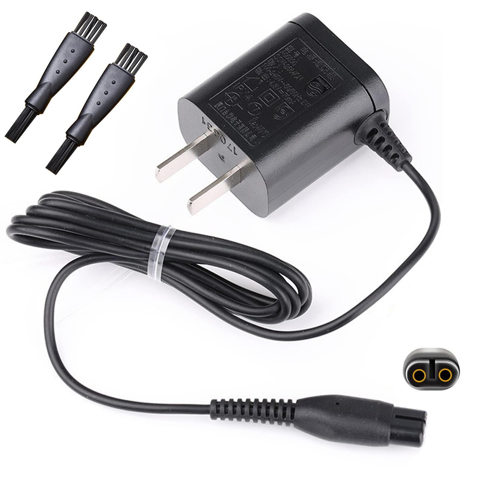 LinMei Adapter Power Cord 4.3V Compatible with Philips Norelco QP2520/90 QP2520/70 QP2520/72 A00390 BT3206 Electric Shaver Multigroom Beard Trimmer Adapter Power Charging Cord