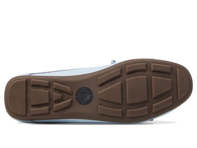 Marc Joseph New York Diane Street - Shoes for Women - Leather Upper - Slip-on Style - Synthetic Outsole Baby Blue Tumbled 7 M