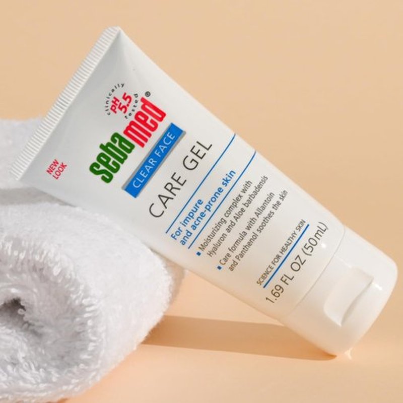 SEBAMED Clear Face Care Gel (50mL) with Aloe Vera and Hyaluronic Acid for Impure and Acne Prone Skin - Made in Germany