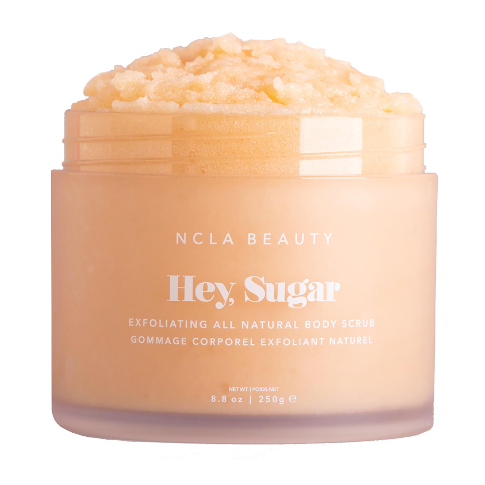 NCLA Beauty Hey Sugar All Natural Body Scrub - Moisturizing, Exfoliating Sugar Scrub - Shea, Cocoa, and Mango Butters - Papaya Vanilla - 8.8 oz