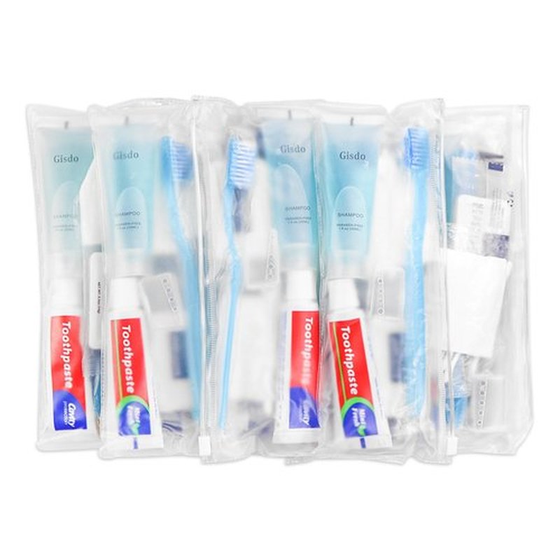 50 Kits Basic Toiletry Kits Homeless Personal Hygiene Kit Bulk Homeless Care Package Supplies Travel Toiletry Kit Homeless Hygiene Kit Bulk for Men Women Disposable Toiletry Kit(10-IN-1)