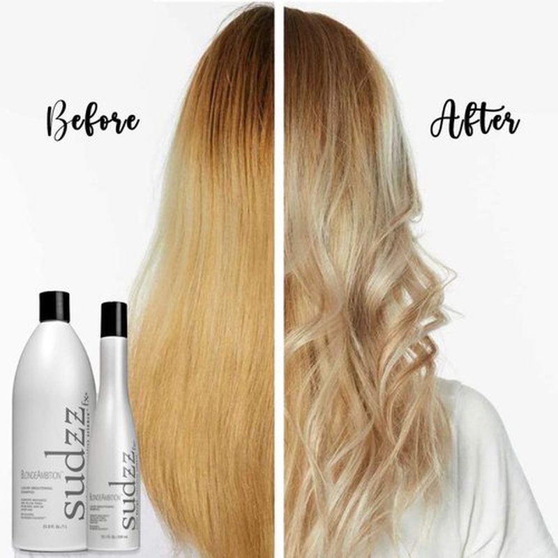 SUDZZFX BlondeAmbition Luxury Brightening Shampoo - Sulfate-Free Formula for Color-Treated Hair | 10.1 Fl Oz