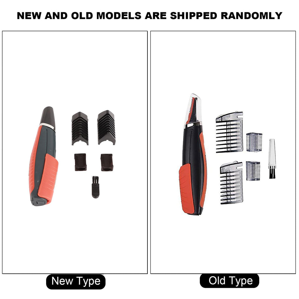 shenruifa Electric Nose Hair Trimmer, Integrated Design, Easy to Grip and Carry, LED Light, Two Comb Attachments, for Nose, Eyebrows, Beard, and Haircut, Suitable for Sensitive Skin