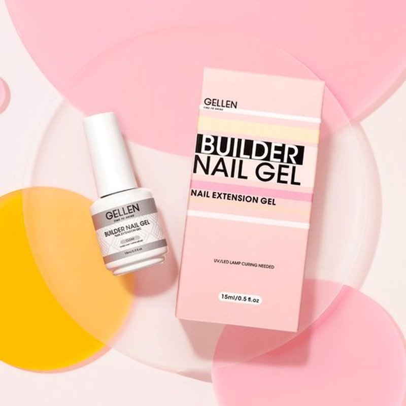 GELLEN Clear Builder Gel for Nails, 7-In-1 Clear Exetension Nail Gel Hard Gel Polish for Thickening Sculpting Natural Nails Strengthener in a Bottle for Nail Art, U/V LED Lamp Cured