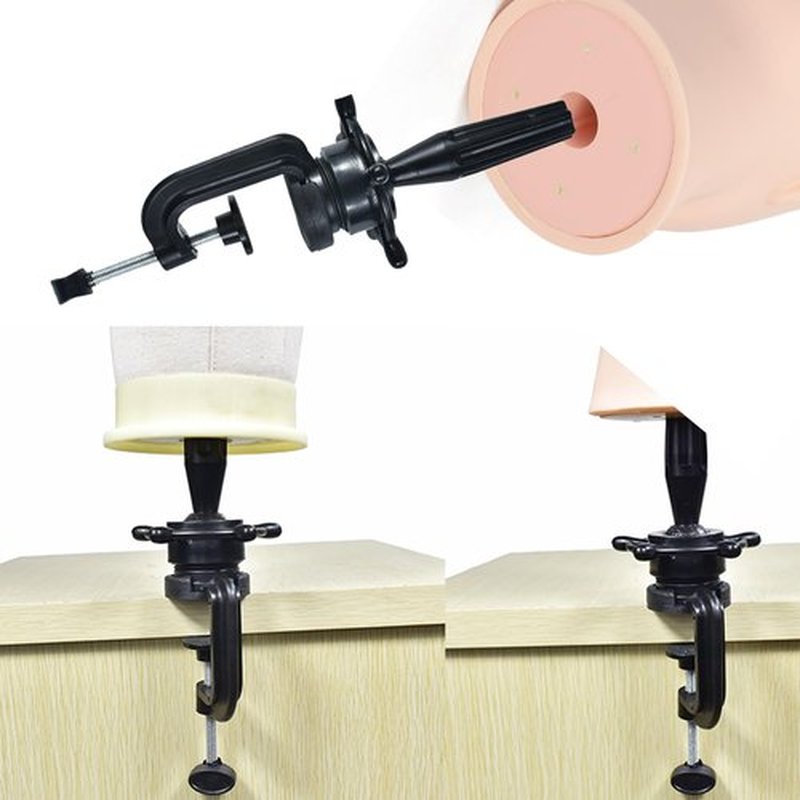 RUISIMEI Female Cosmetology Bald Manikin Mannequin Head for Wigs Making Wig Display Hat Display Glasses Display with Free Clamp