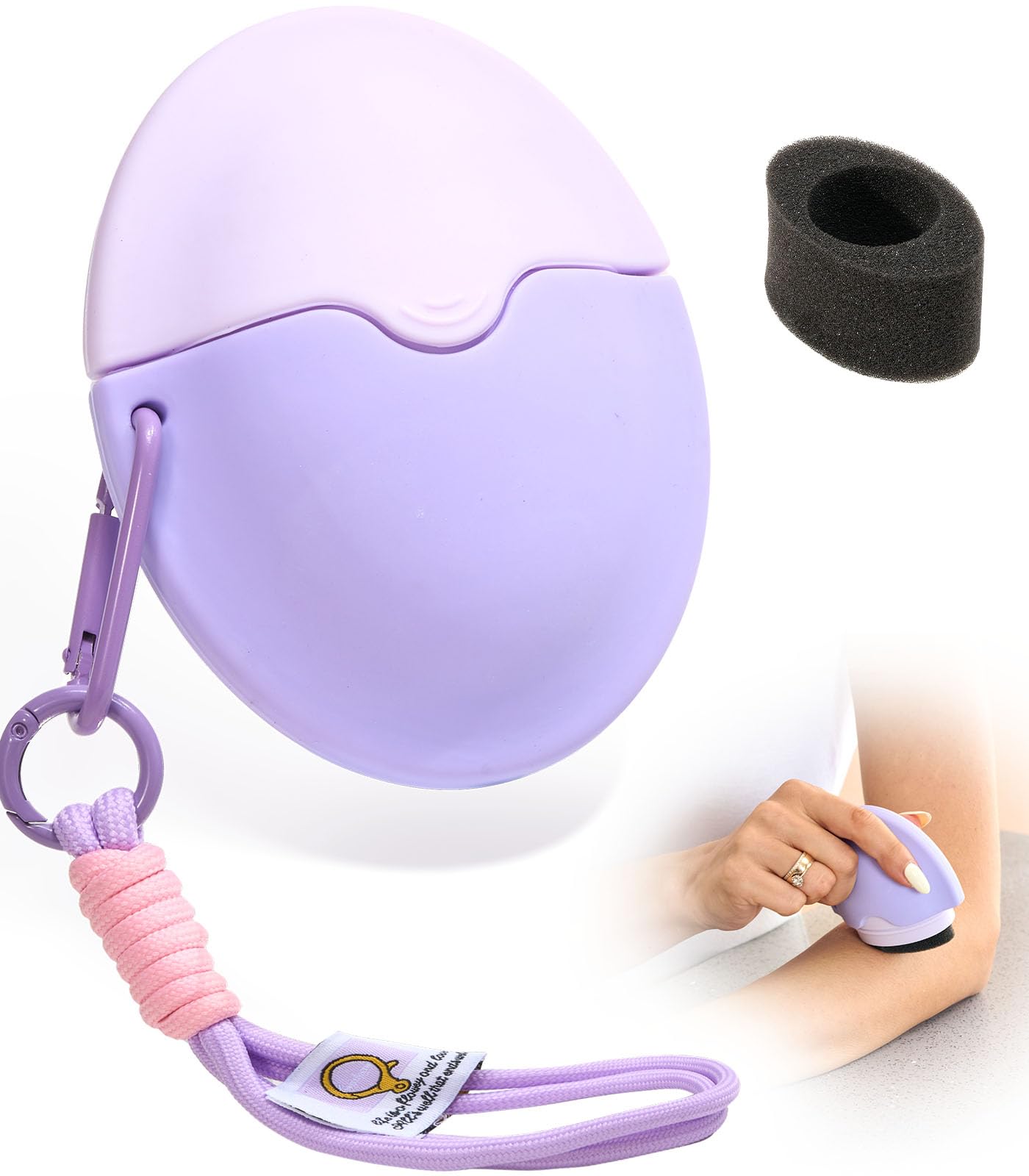 Sunscreen Applicator for Kids - Refillable Roll on Sponge Sunscreen, Suncream & Lotion Applicator,Proof Sun Lotion Brush -Summer Beach Essentials - Travel Size for Vacation