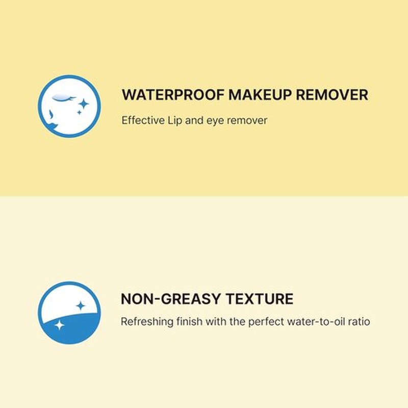Illiyoon Fresh Moisture Makeup Remover - Gentle Waterproof Formula with Yuzu Extract | 0.14 Fl.Oz (300ml)