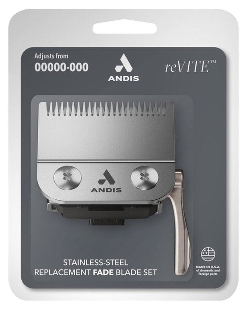 Andis 86015 Fade Clipper Replacement Blade - Durable Stainless Steel Design for Precision Cuts