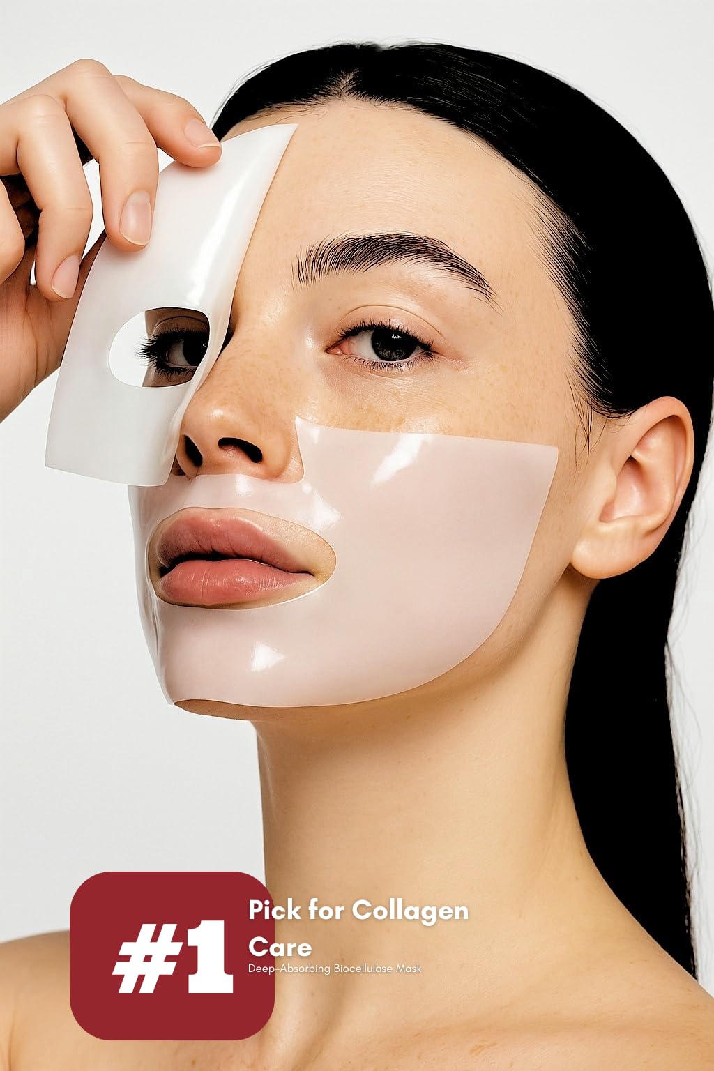 Bussell Skin Care Beverly Hills Dermatology - Deep Collagen Face Mask, Hyaluronic Acid and Vitamin C, All Skin Types, 5 Pack