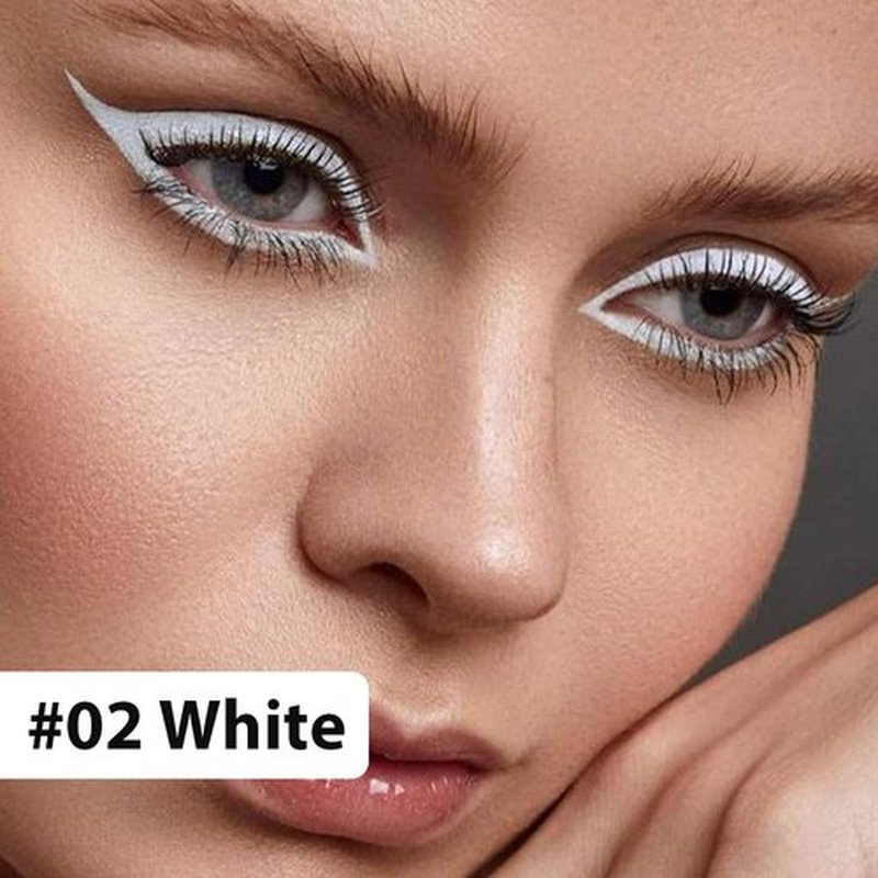 Evpct White Gel Glitter Eyeliner Pencil Set - Waterproof & Smudge-Proof for Women | 1 Piece