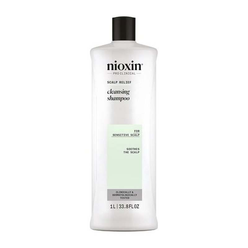 Nioxin Scalp Relief Cleansing Shampoo - Soothes & Hydrates Sensitive, Dry, Itchy Scalp | Aloe Vera & Vitamin E