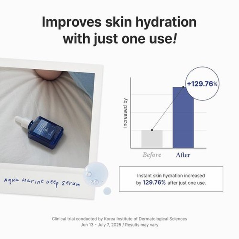 Dr.Althea Aqua Marine Deep Serum | Instant Hydration & Soothing Facial Serum for All Skin Types | Korean Vegan Skincare