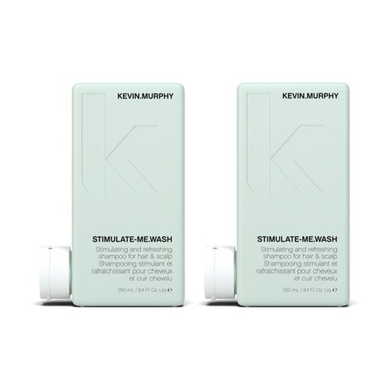 KEVIN.MURPHY STIMULATE-ME.WASH - Clarifying Shampoo for Hair & Scalp - For All Types - Stimulates Hair - Strengthening - Cruelty Free Shampoo - 250 mL / 8.4 fl oz (Pack of 2)