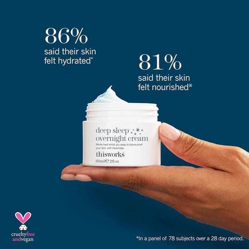 ThisWorks Deep Sleep Face Cream - Persian Silk Tree Extract & Ceramides for Skin Renewal, 60ml