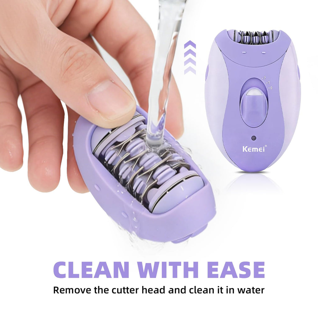 KEMEI 4-in-1 Women's Epilator Hair Remover for Face Legs Arms