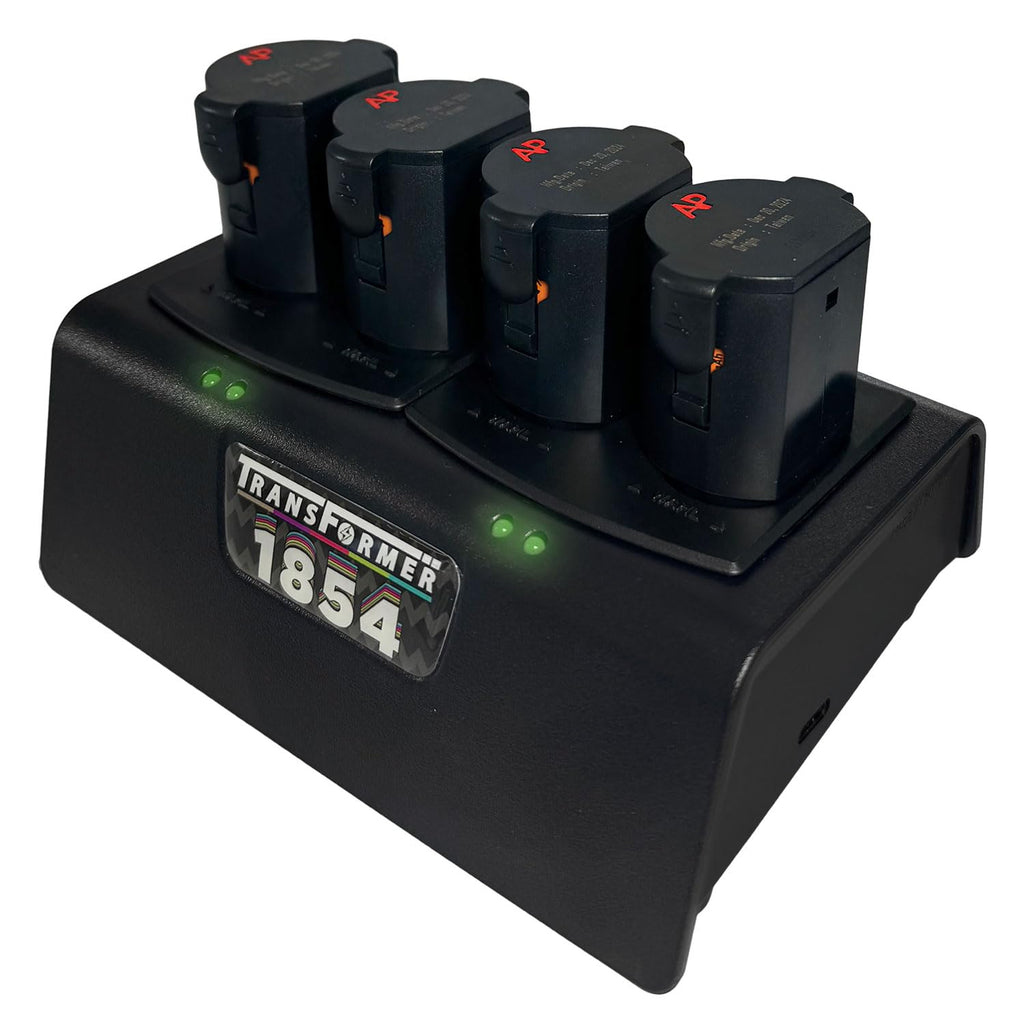 Artisan Power Quad Battery Charger for Wahl Arco and Arco SE Pet Hair Clippers | Durable Connectors, LEDs Status and a Powerful PD Type C Power Supply | Charges Four 1854 Batteries at Once