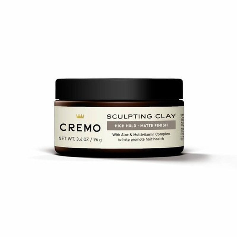 Cremo Hair Styling Clay, Premium Barber Grade Sculpting Clay for Hair Styling, 3.4 Oz